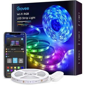 Govee Smart LED Strip Lights16.4ft, 16 Million Colors with Music Sync LED Lights